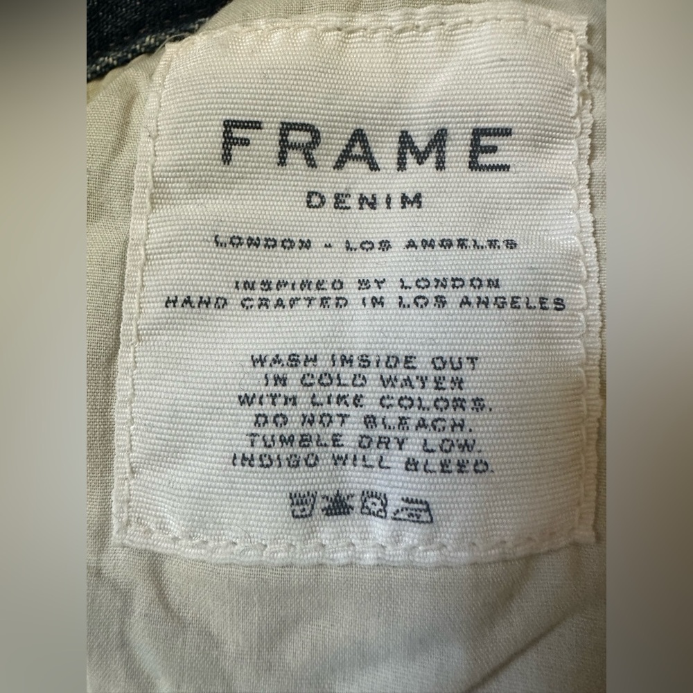 Frame Le Original Jeans, Cropped Straight Leg, Size 24, Great Condition! - Picture 12 of 12